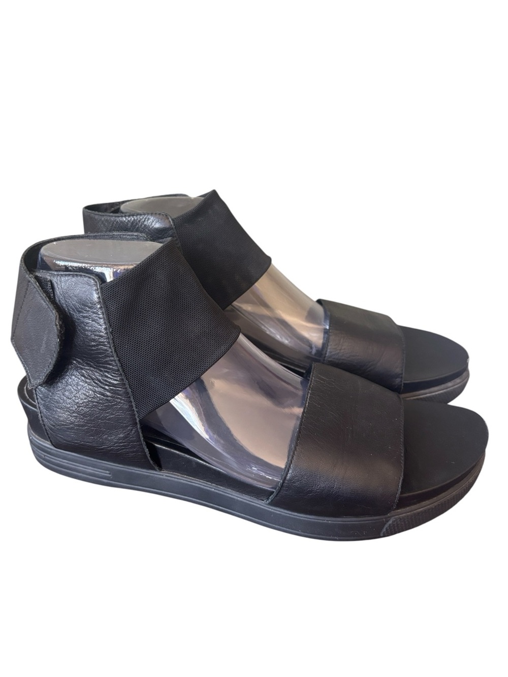 Eileen Fisher Spree Black Sport Sandal Size 10